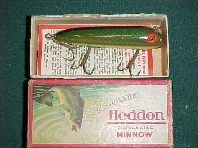 Vintage Rare Heddon Salesman Sample Big Hedd Minnow Antique