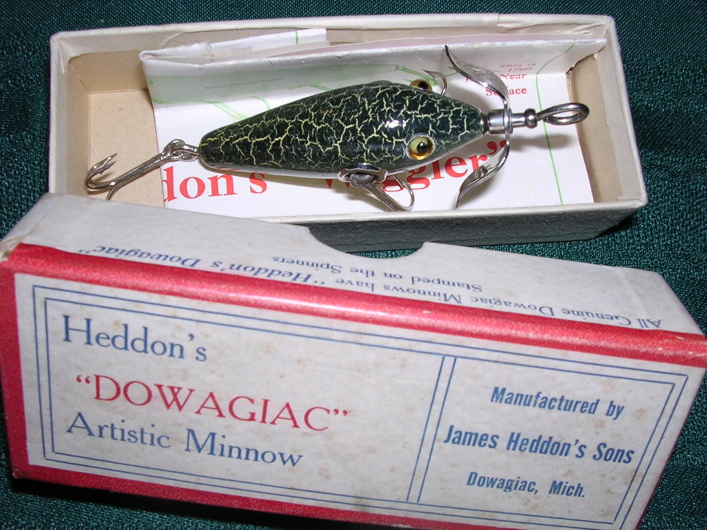 1930s HEDDON River Runt #9119 XRS Fishing Lure Dowagiac Michigan USA
